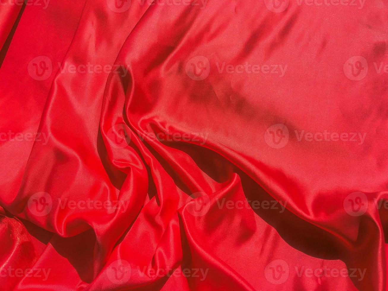 Red fabric texture for backgroundwith coy space. Valentines Day or Christmas Day wallpaper design photo