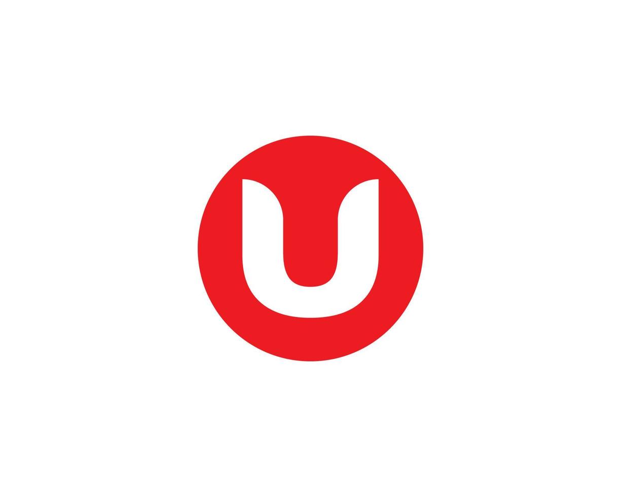 U UU logo design vector template