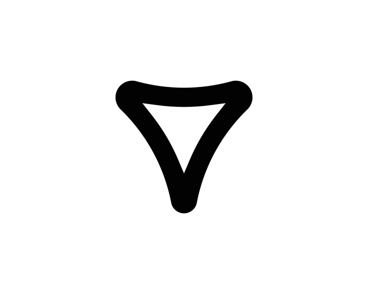 V logo design vector template