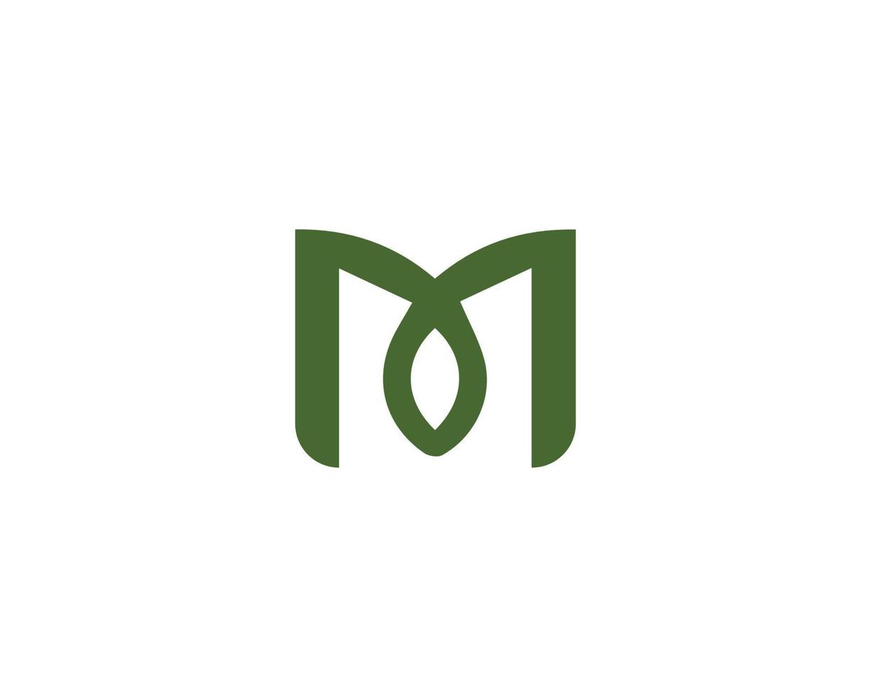 M logo design vector template