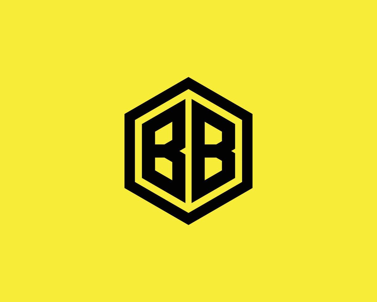 BB logo design vector template