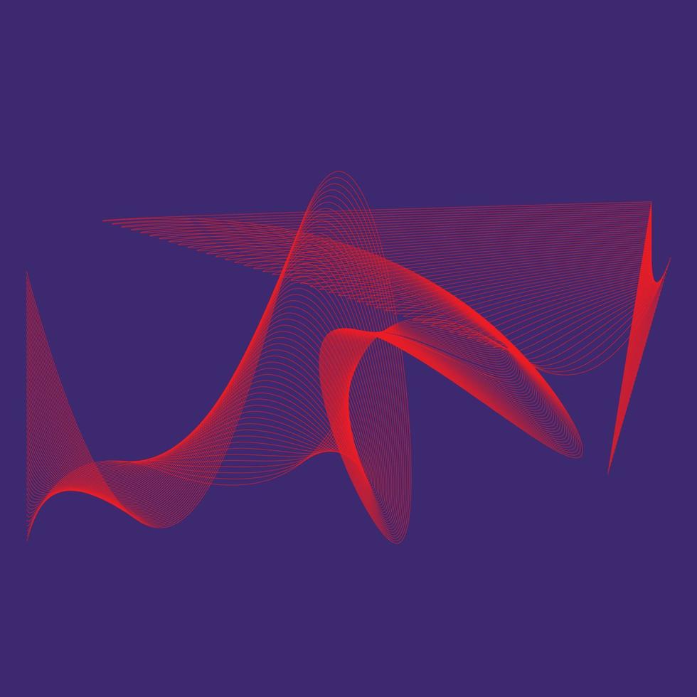 Abstract wave element for design. Vector