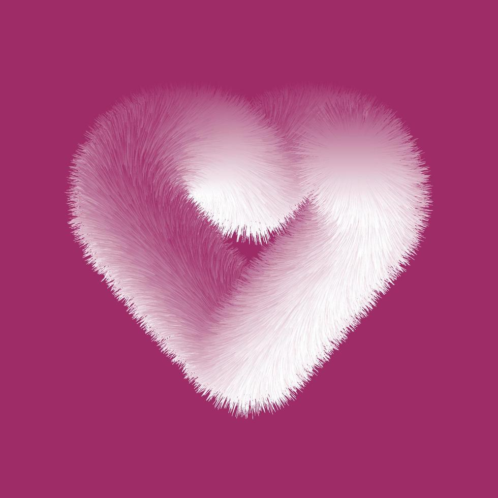 Puffy hearts fly on colorfull background vector