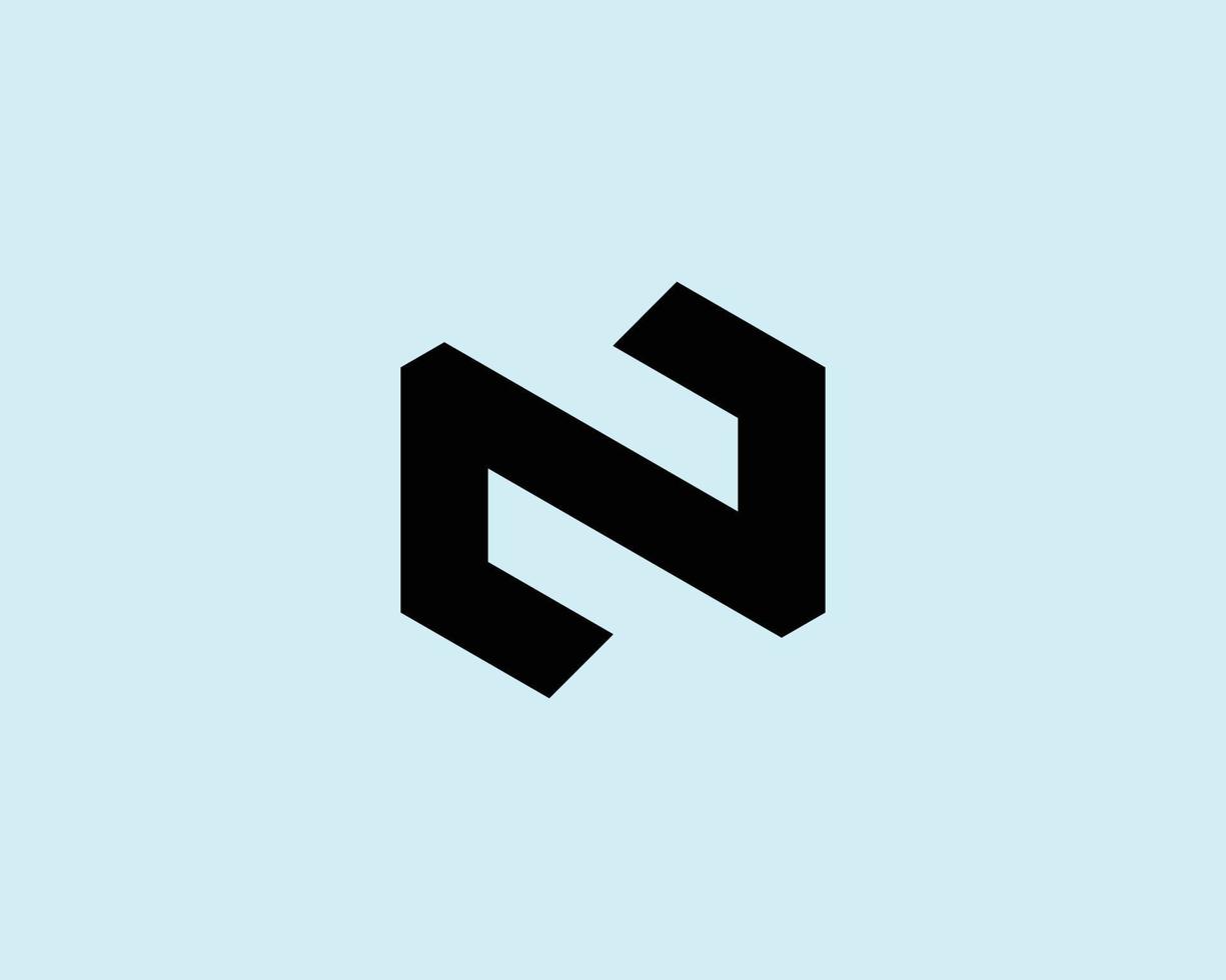 N logo design vector template