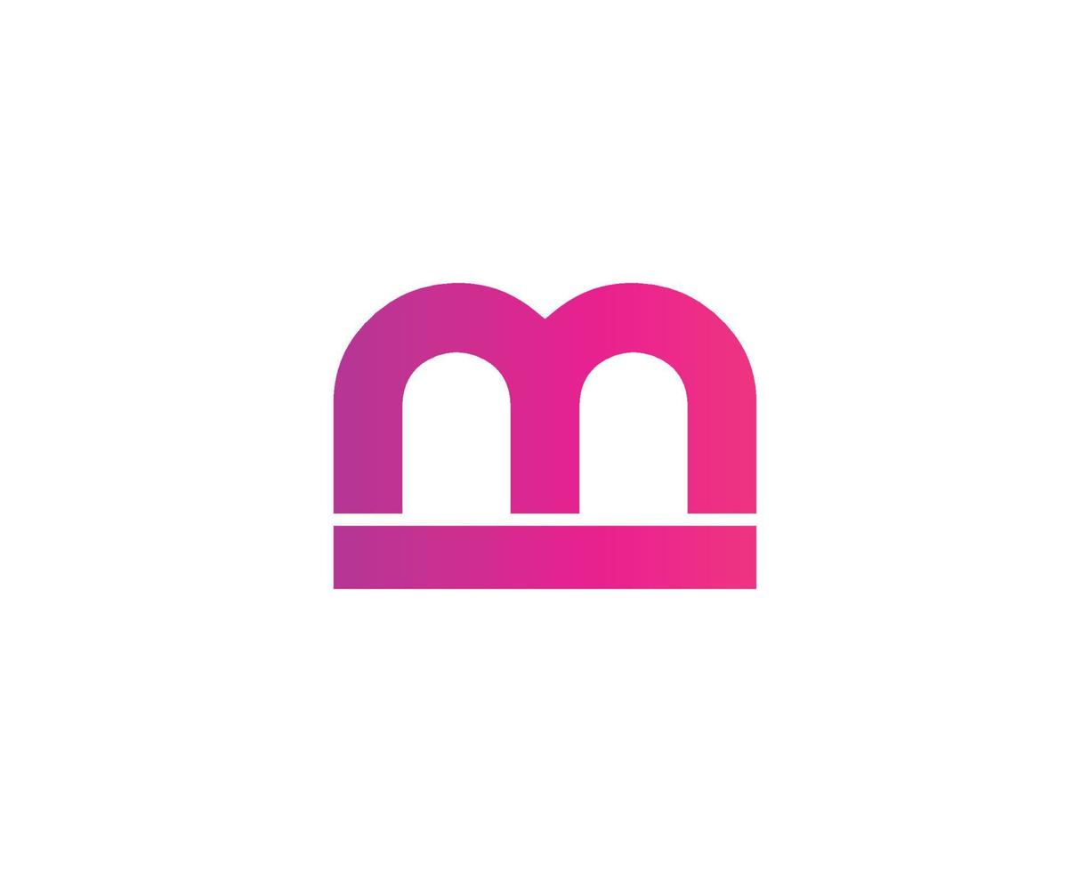 plantilla de vector de diseño de logotipo bm mb