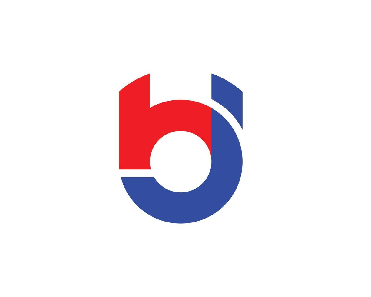 plantilla de vector de diseño de logotipo bj jb