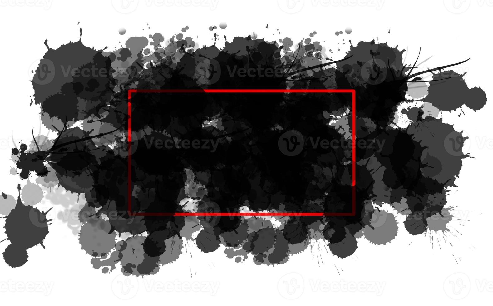 backdrop black drops on white background, Abstract black white watercolor  splashes and red frame 13656919 Stock Photo at Vecteezy