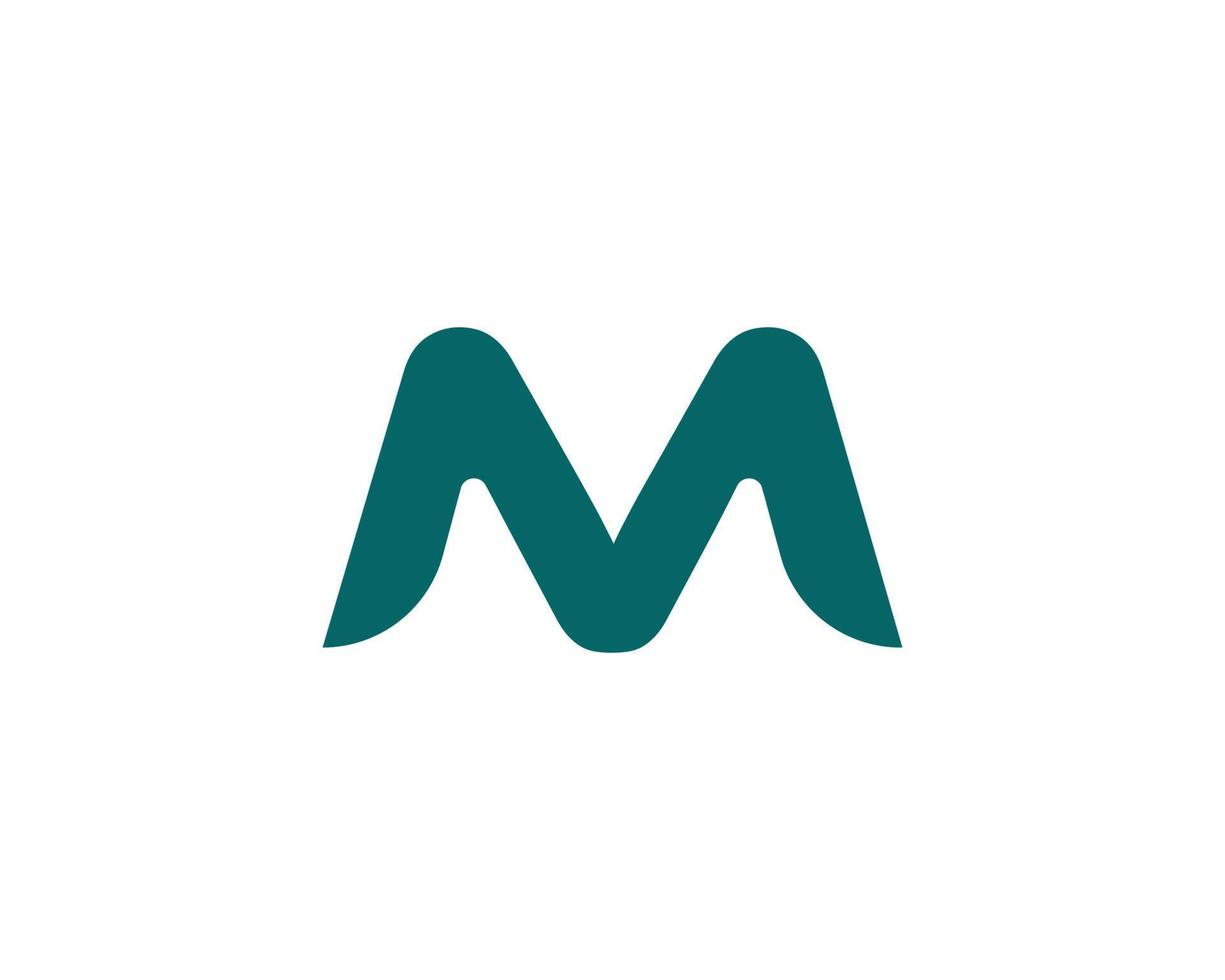 plantilla vectorial de diseño de logotipo m mm vector