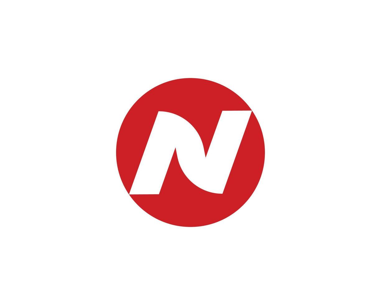 N logo design vector template