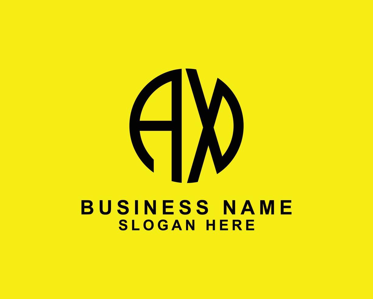 AX XA logo design vector template
