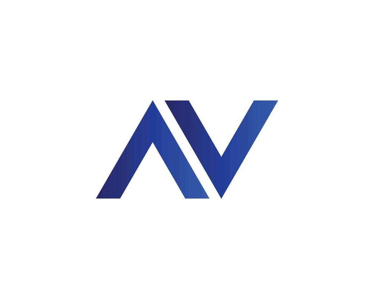 AV VA Logo design vector template