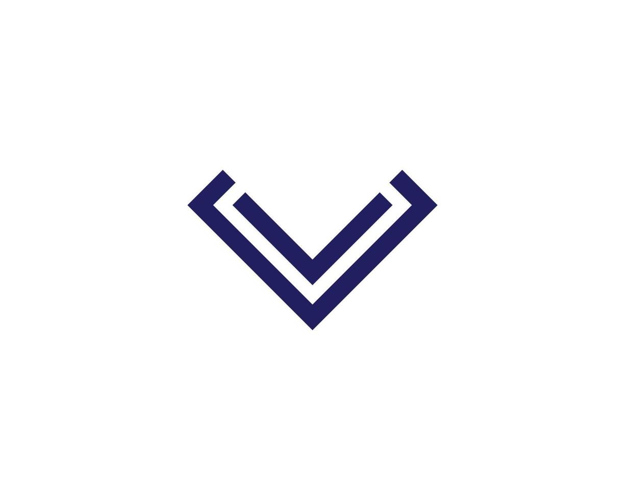 V VV Logo design vector template