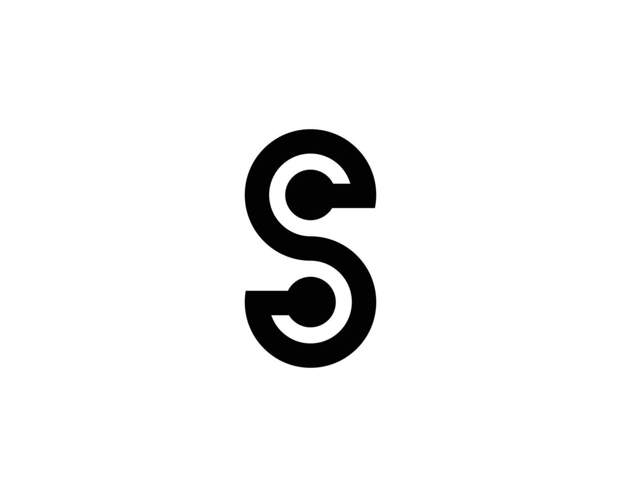 plantilla de vector de diseño de logotipo s