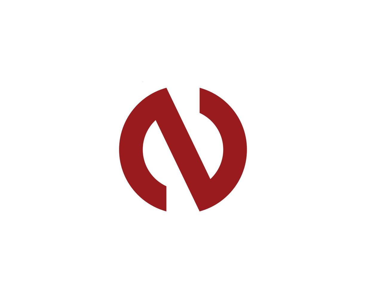N logo design vector template