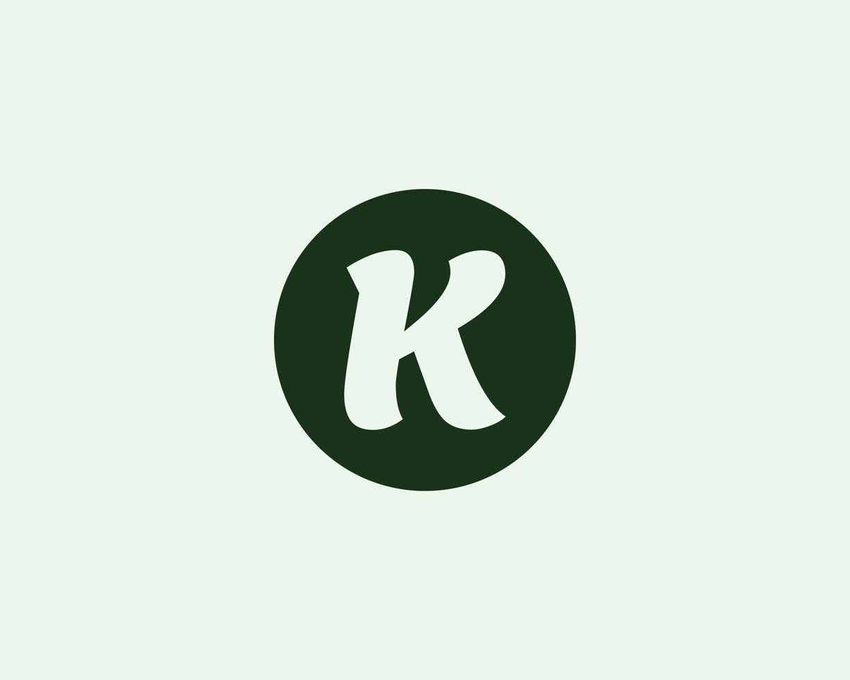 plantilla de vector de diseño de logotipo k