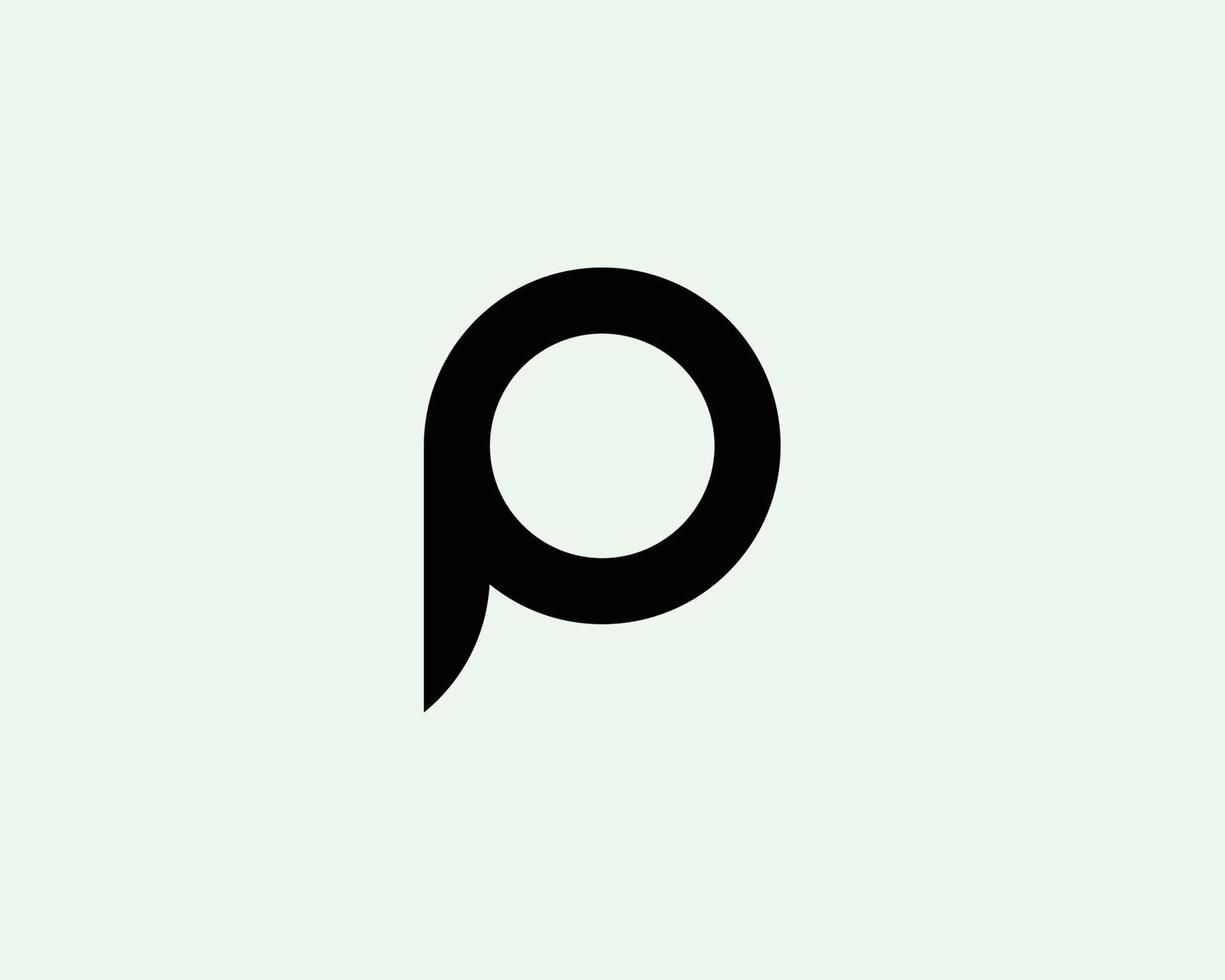 P logo design vector template