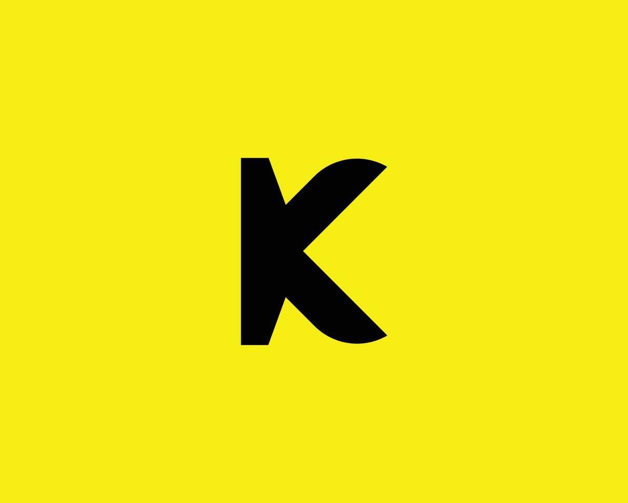 plantilla de vector de diseño de logotipo k