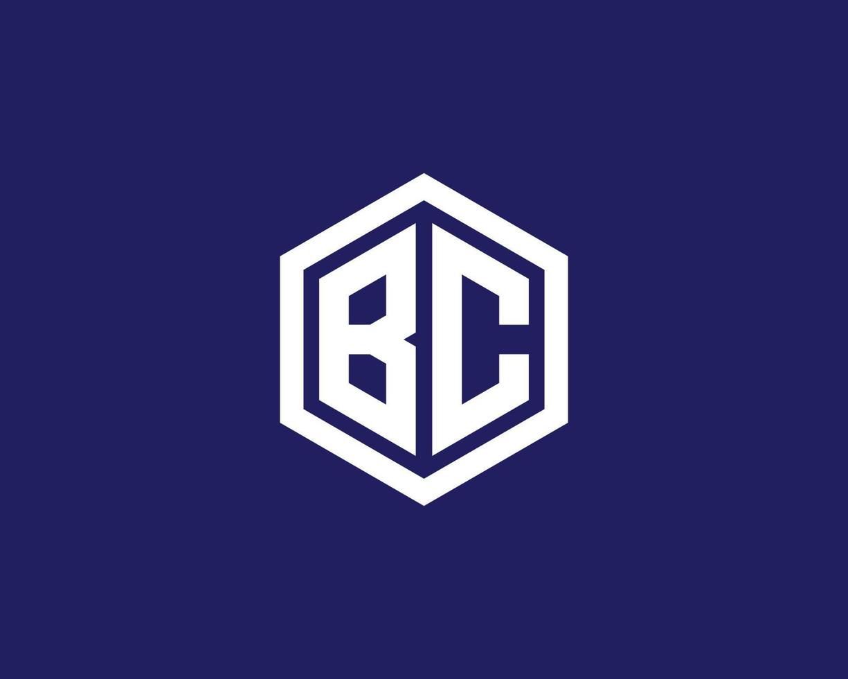 plantilla de vector de diseño de logotipo bc cb