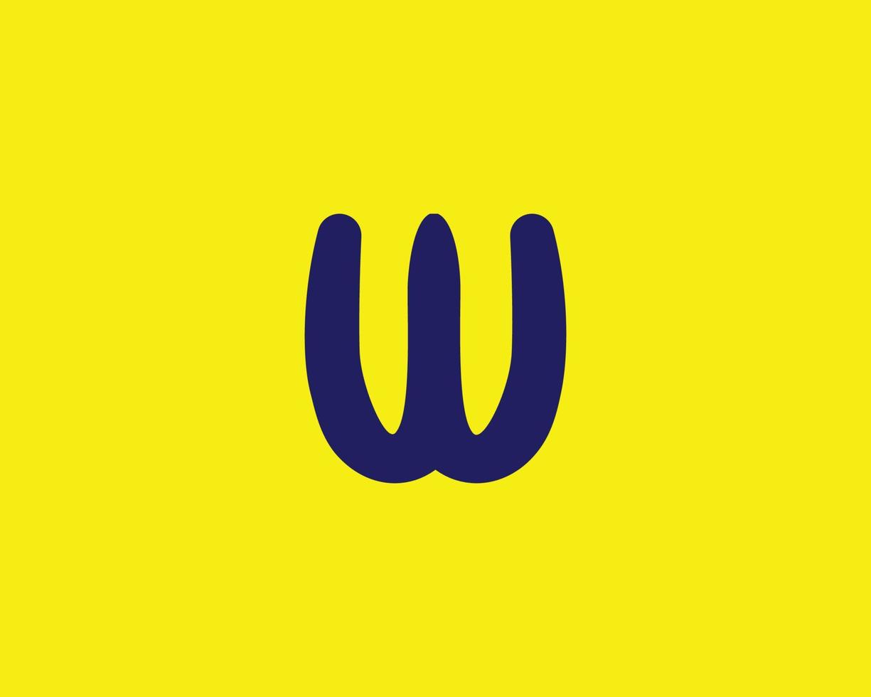 W WW logo design vector template