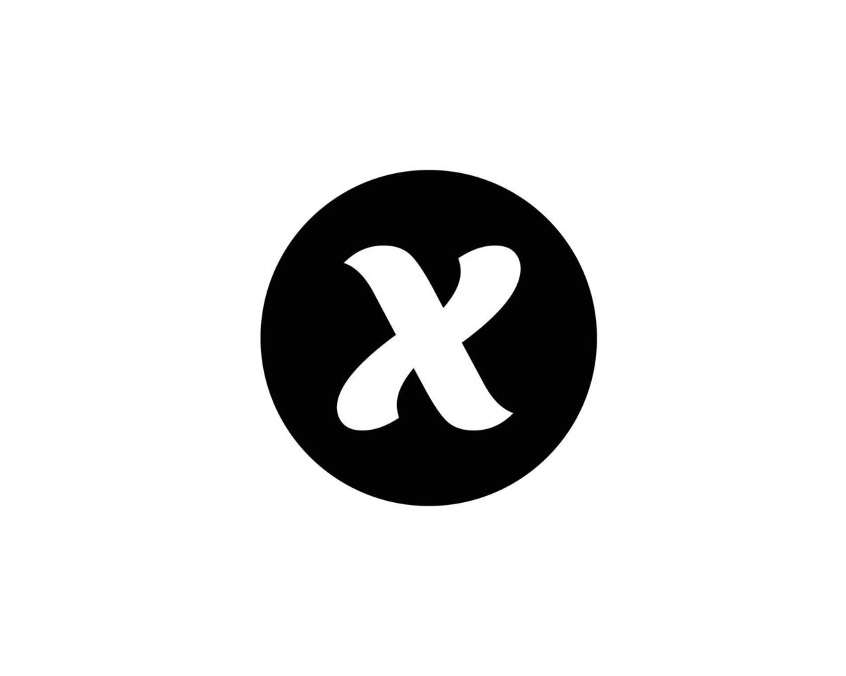 plantilla de vector de diseño de logotipo x