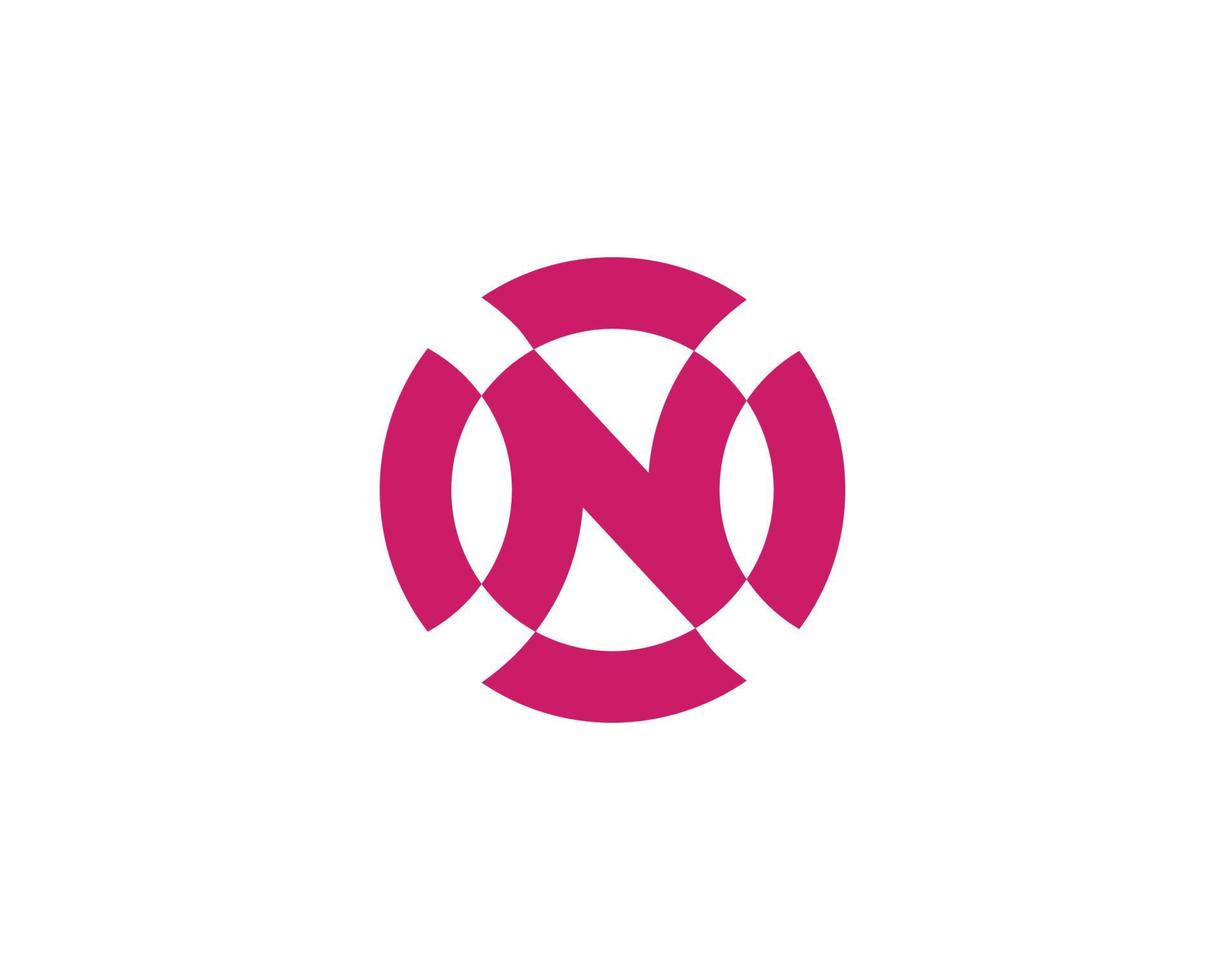 N logo design vector template