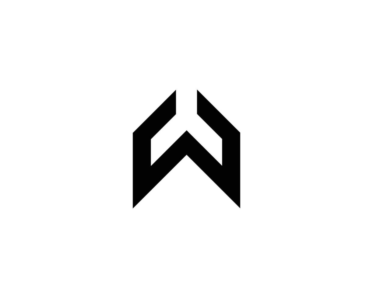 W logo design vector template