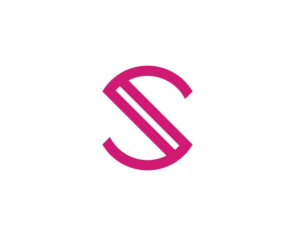 plantilla de vector de diseño de logotipo s