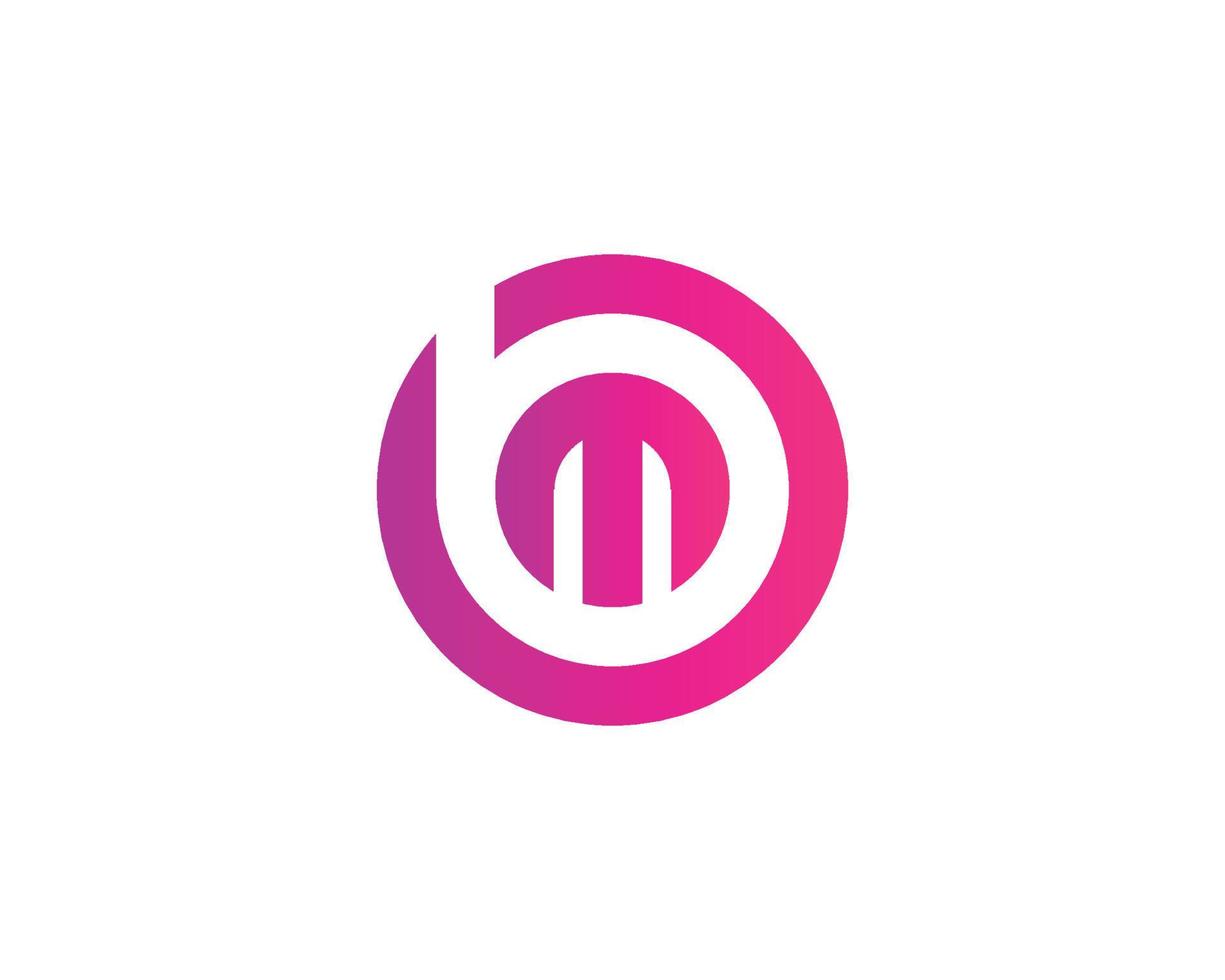 BM MB Logo design vector template