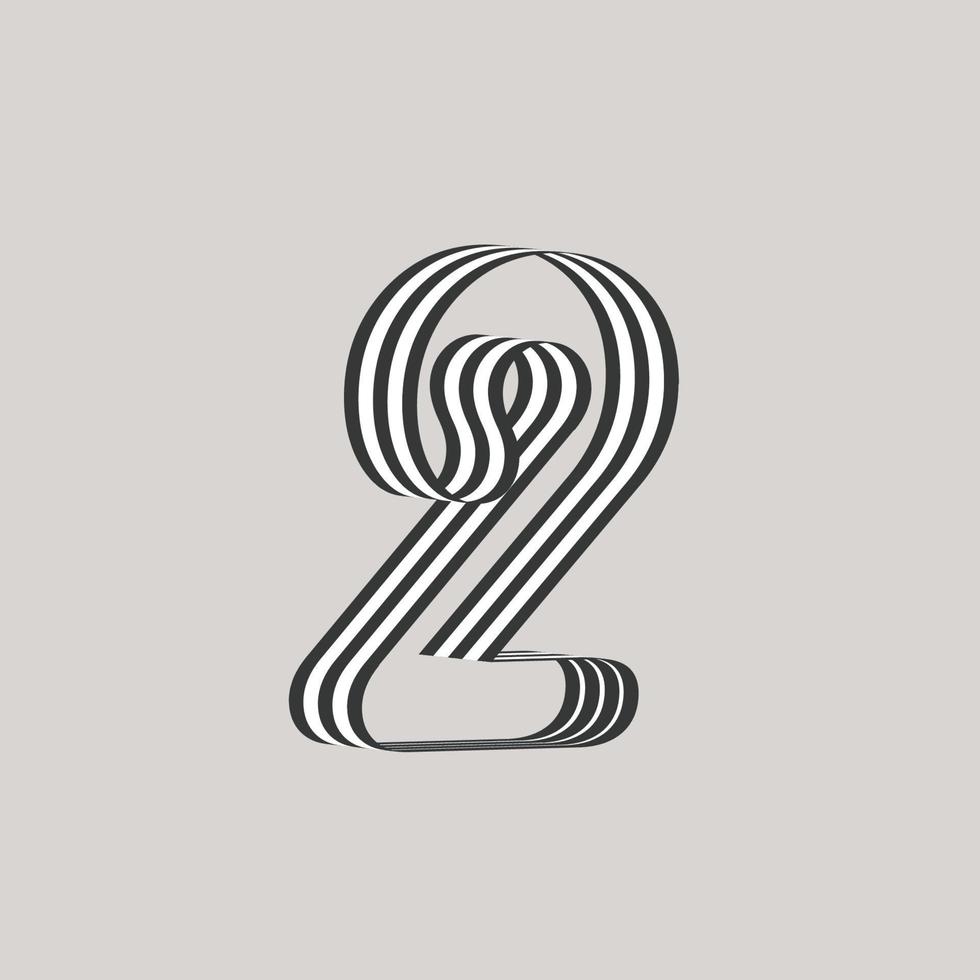 Math numbers with vector text effect