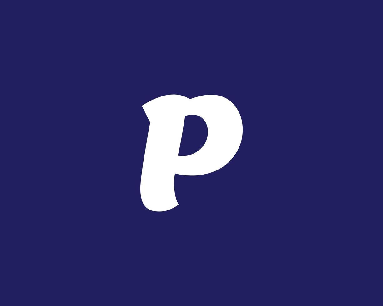 P logo design vector template