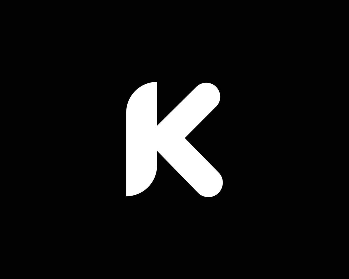 plantilla de vector de diseño de logotipo k