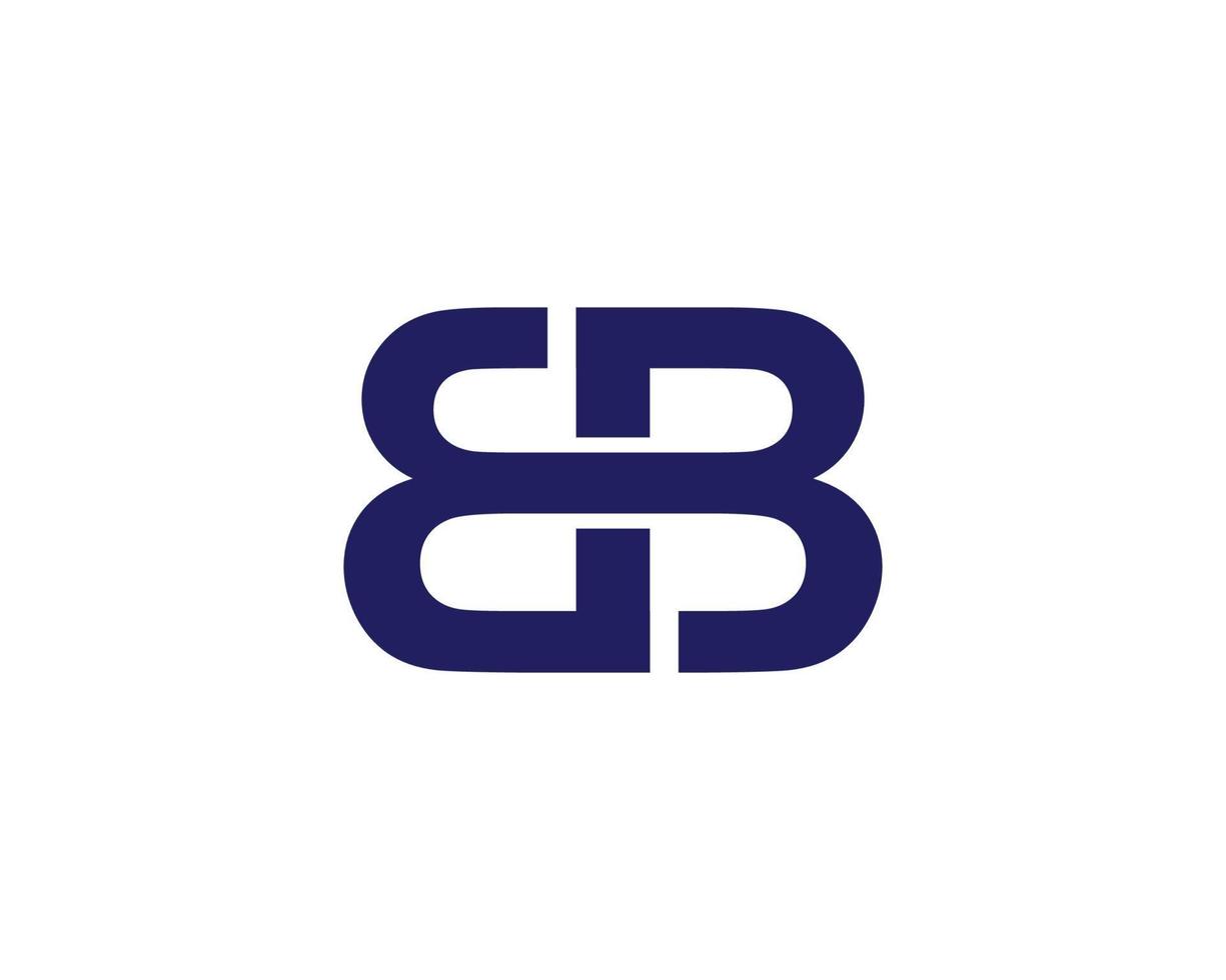BB logo design vector template