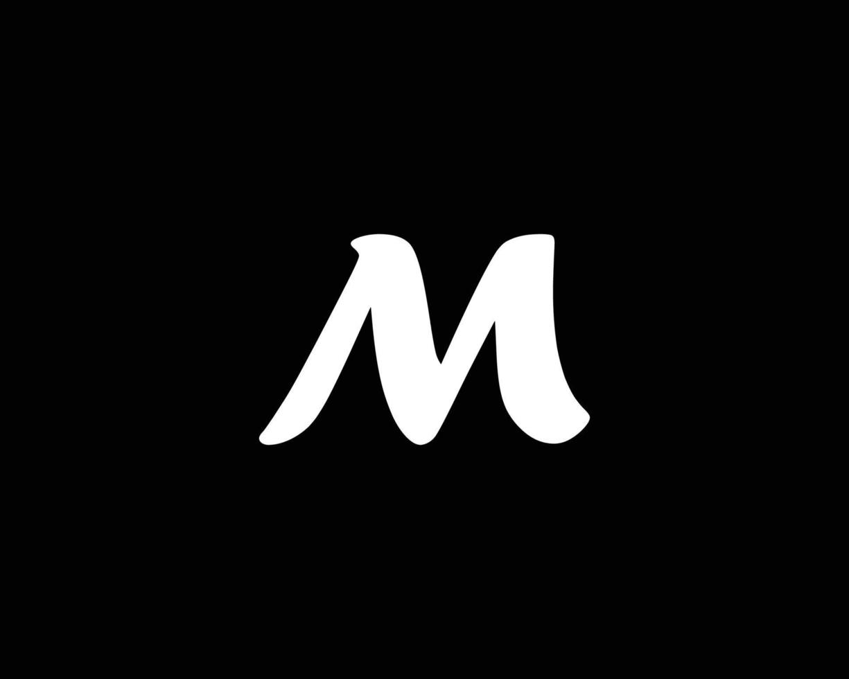 plantilla de vector de diseño de logotipo m
