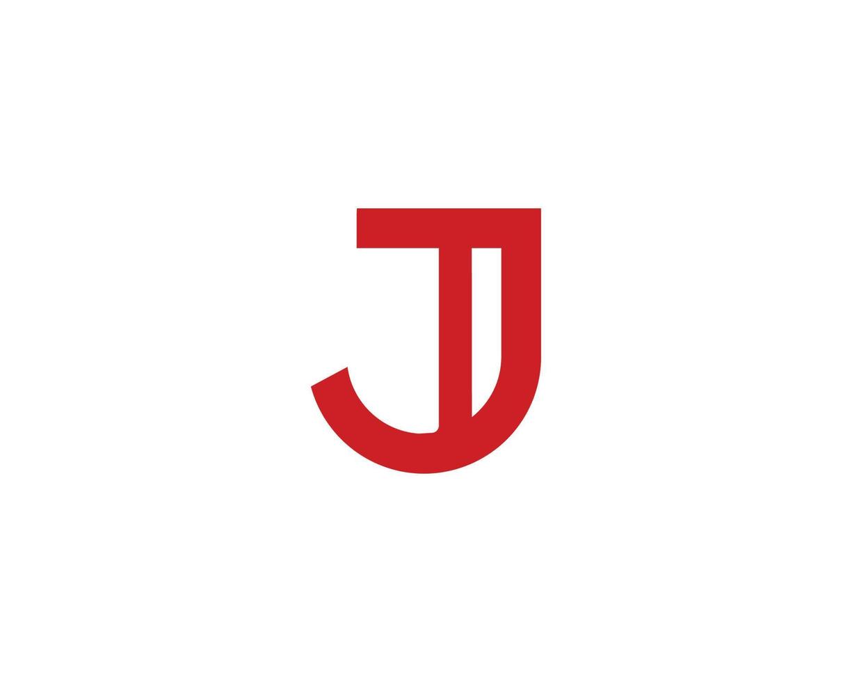 J logo design vector template