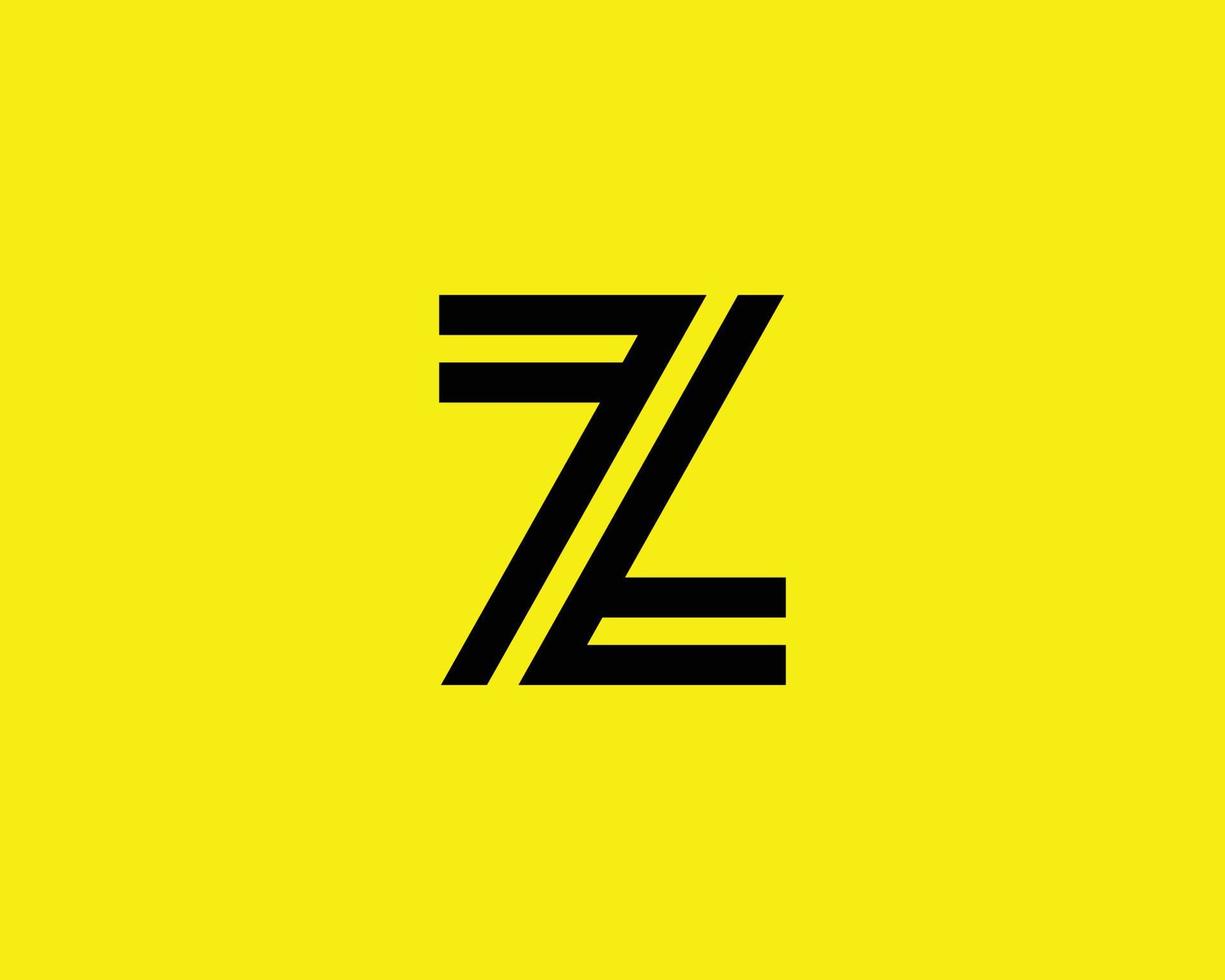 plantilla de vector de diseño de logotipo z zz