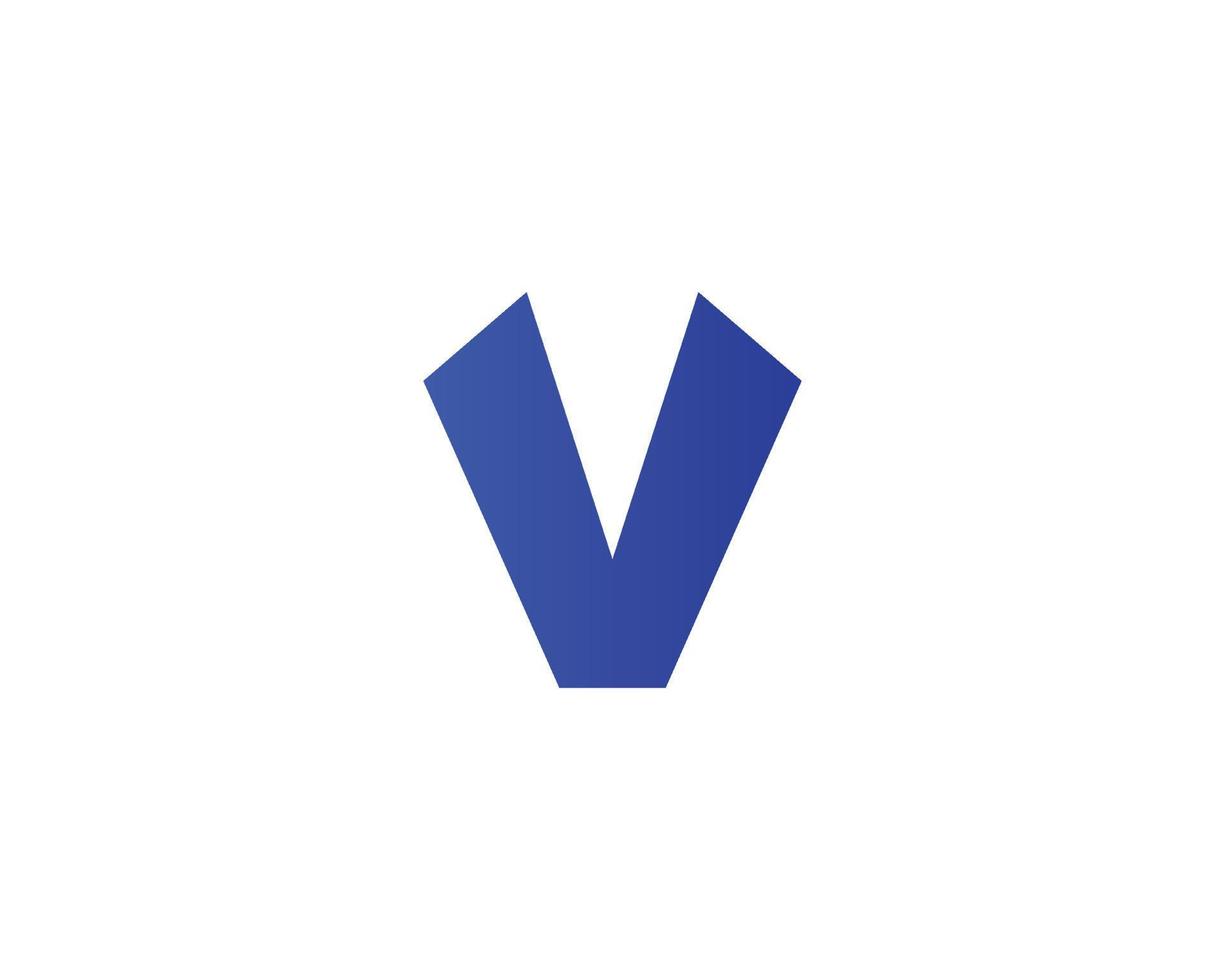 V logo design vector template