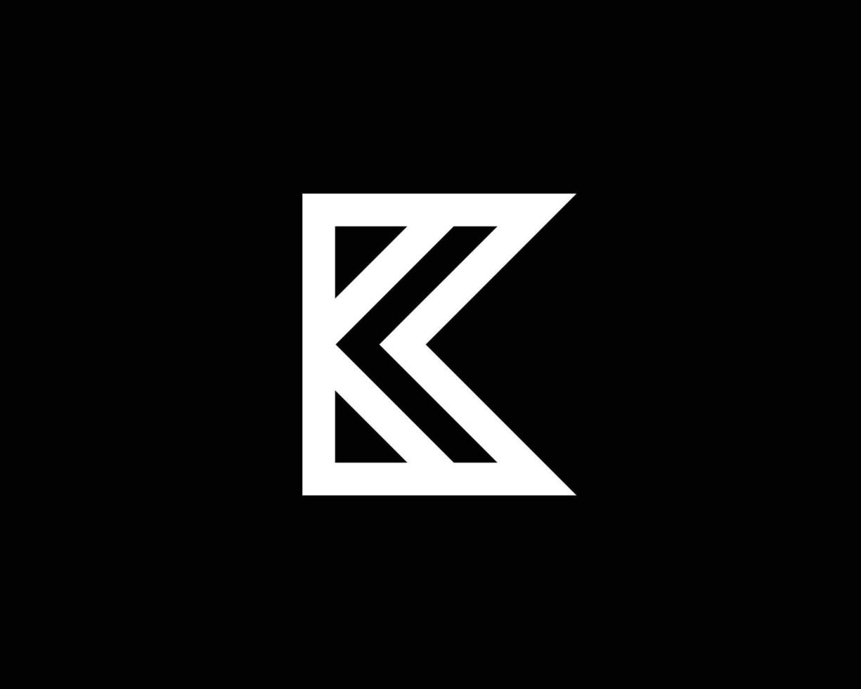 plantilla de vector de diseño de logotipo k