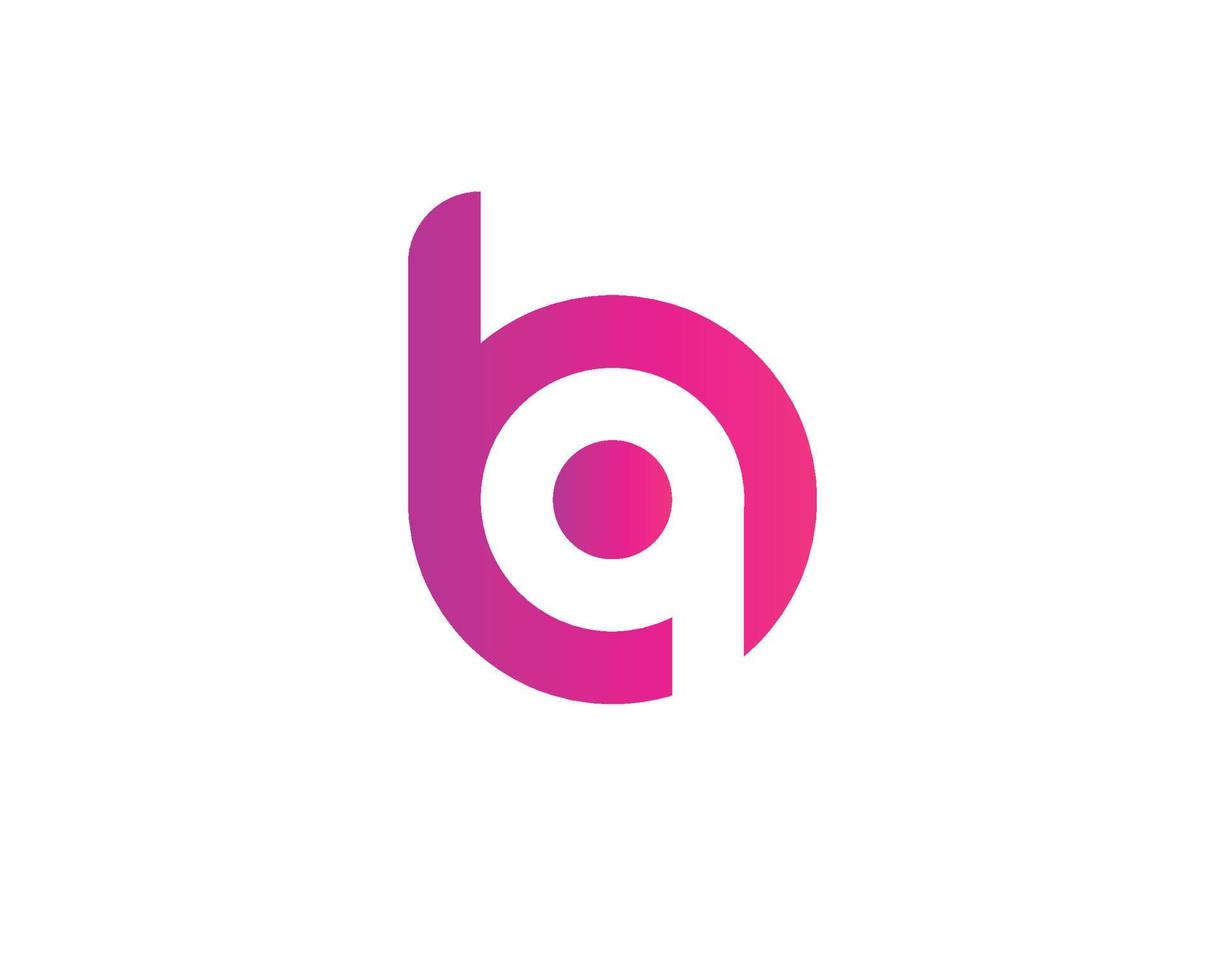 plantilla de vector de diseño de logotipo bq qb