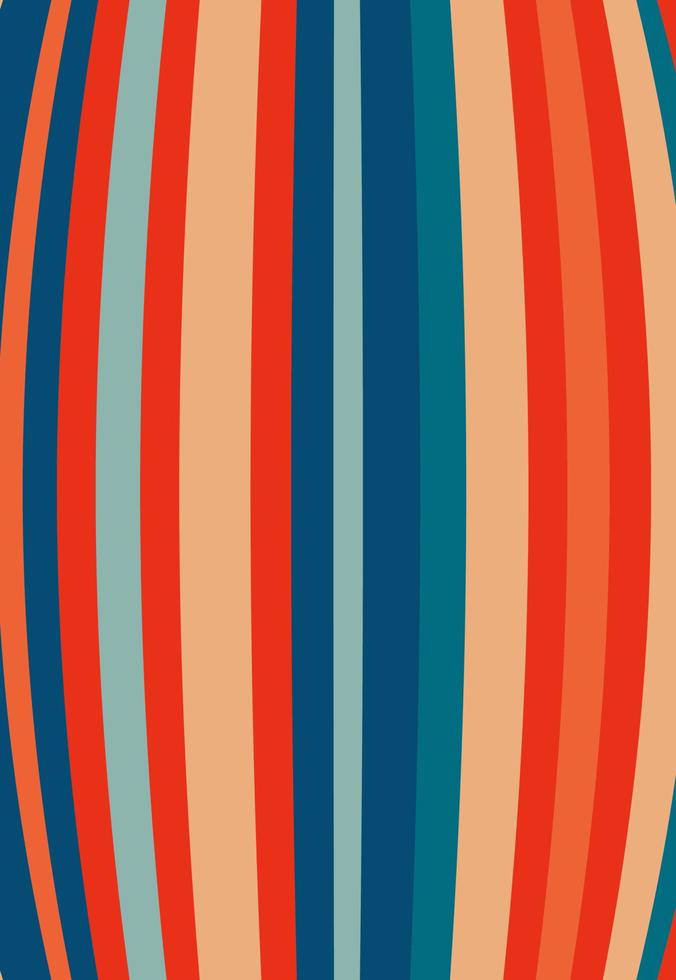 Psychedelic retro striped background vector