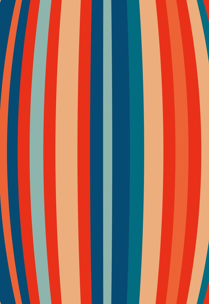 Psychedelic retro striped background vector