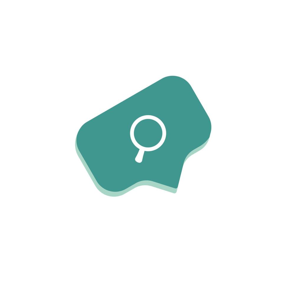 Search icon button on social media vector