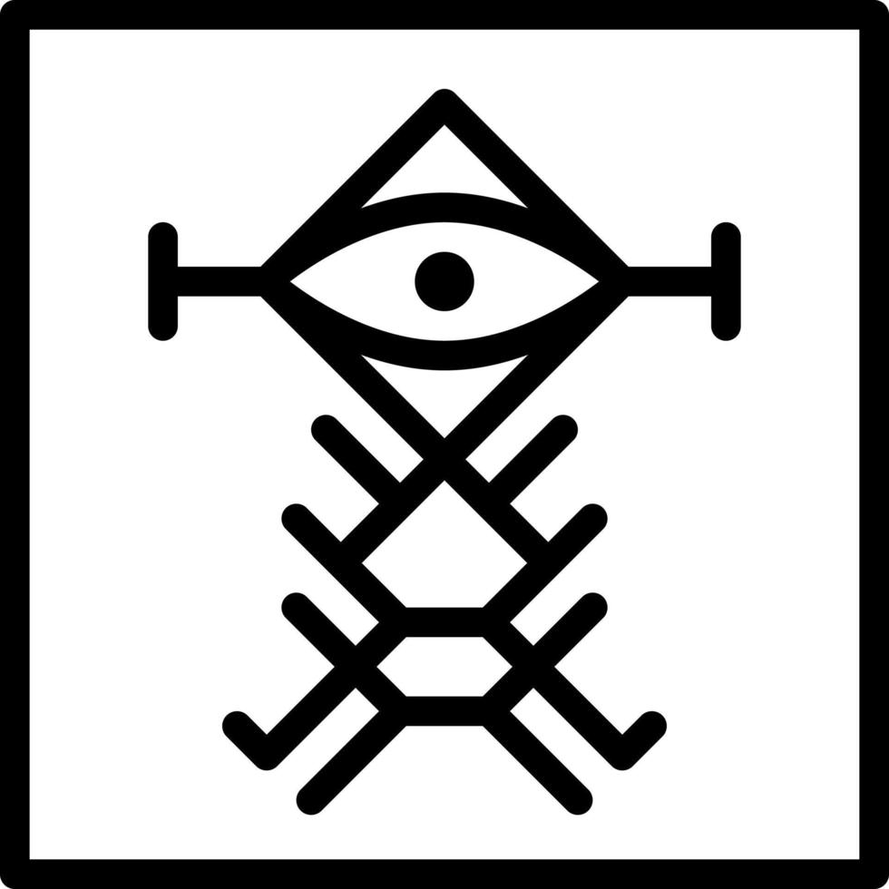 Monster Abstract Geometric Polygon Eye clip art icon vector