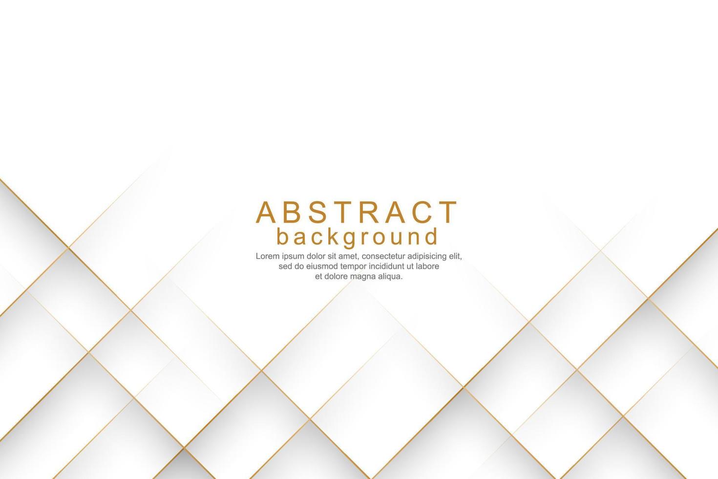 Elegant modern 3d gold line background vector