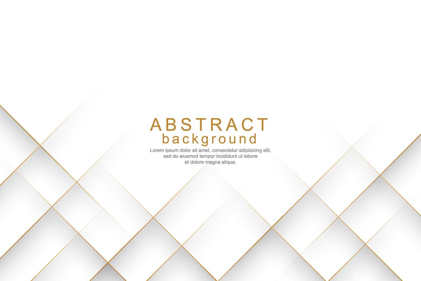 Elegant modern 3d gold line background vector