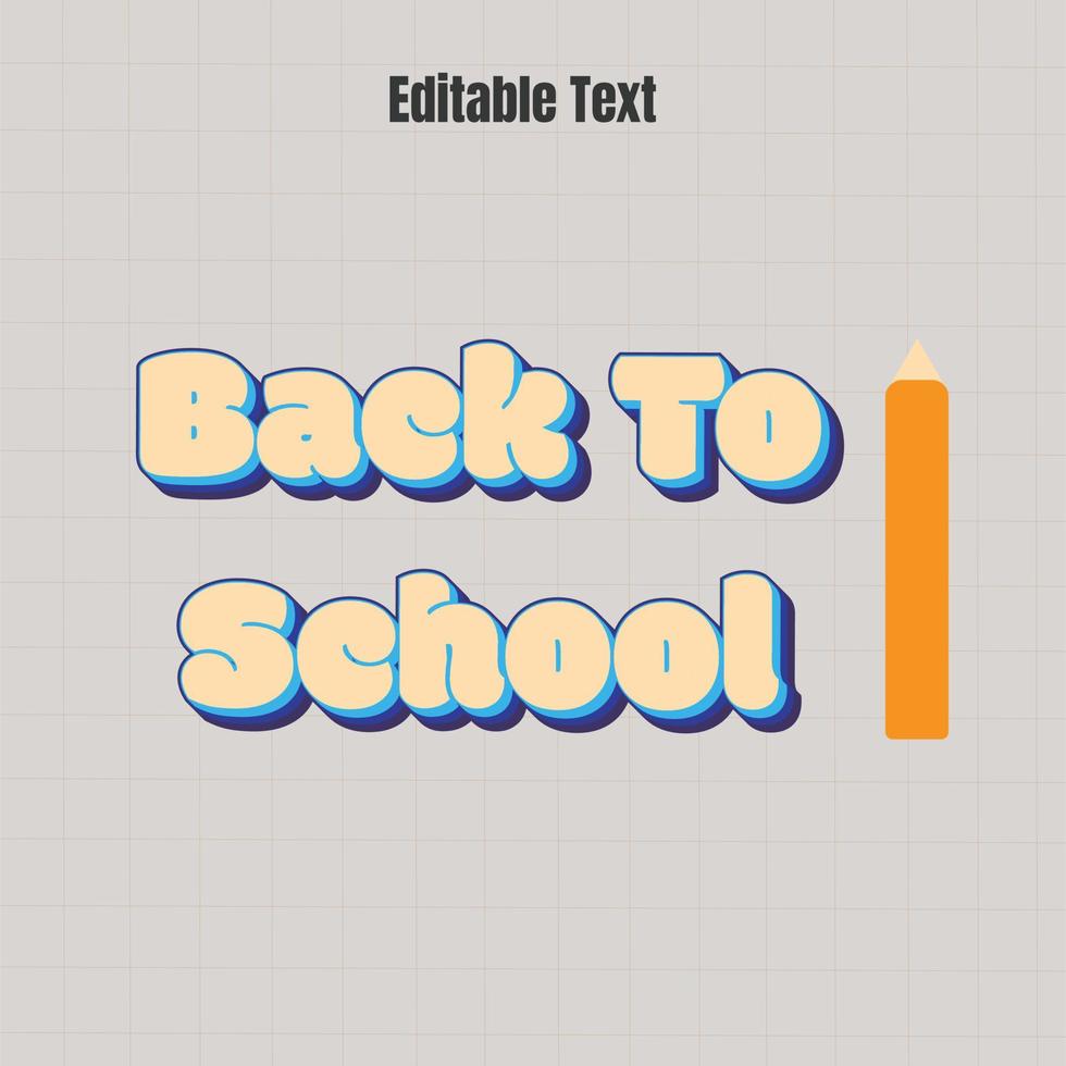 Welcome to school vector text effect