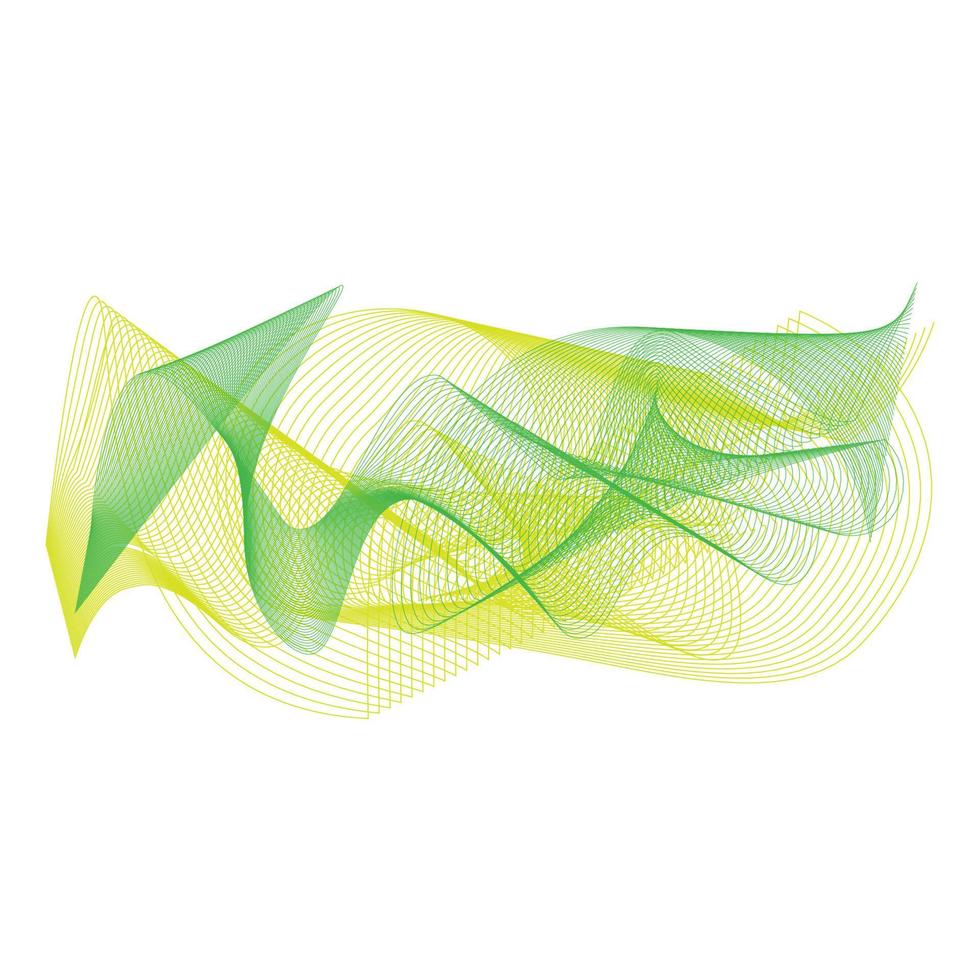 Abstract wave element for design. Vector