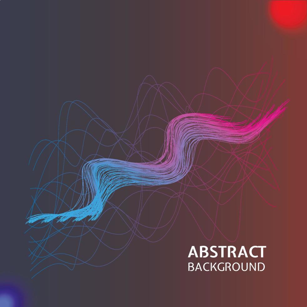 Abstract wave element for design. Vector