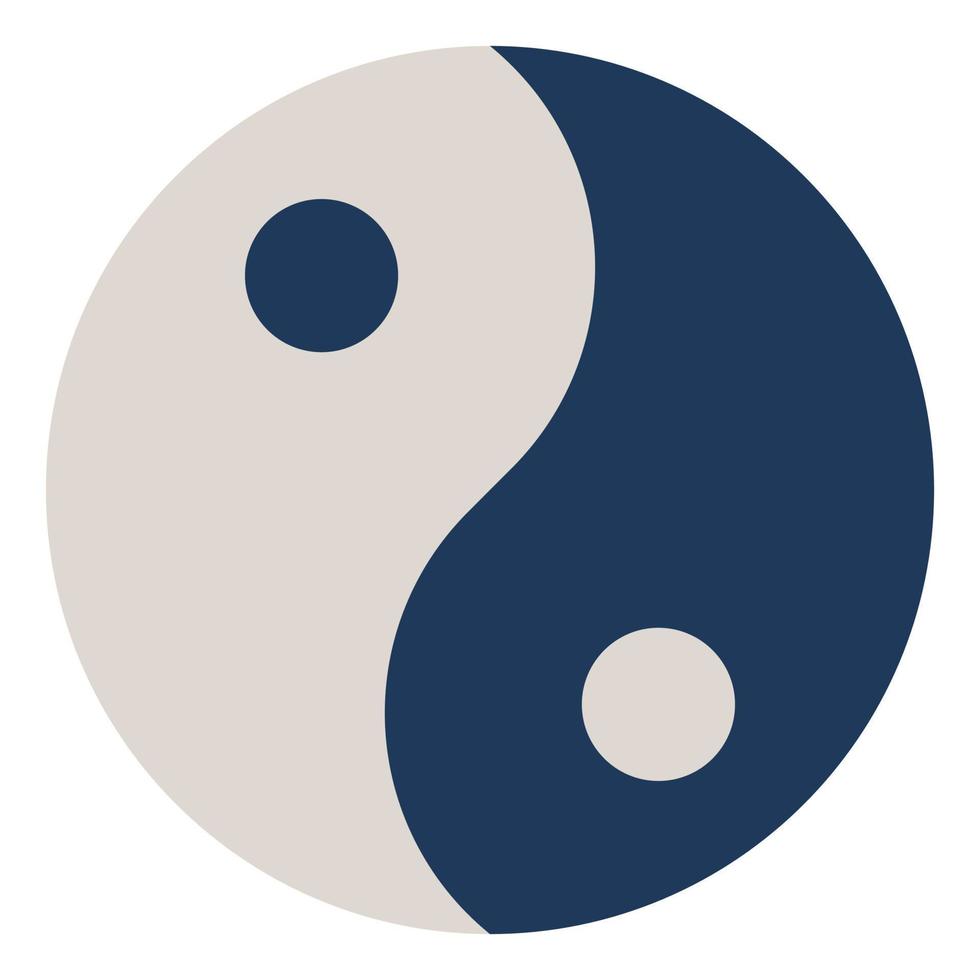 yin clip art icon vector