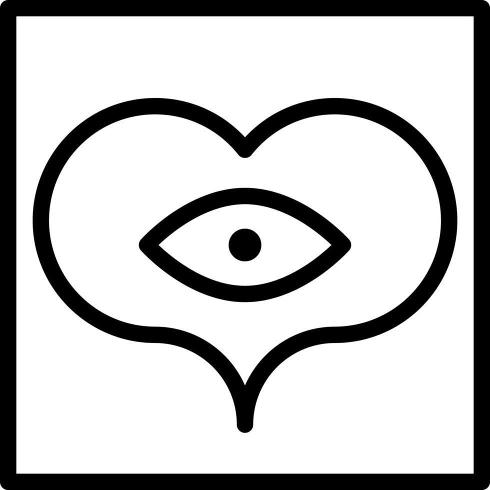 Heart Abstract Geometric Polygon Eye clip art icon vector