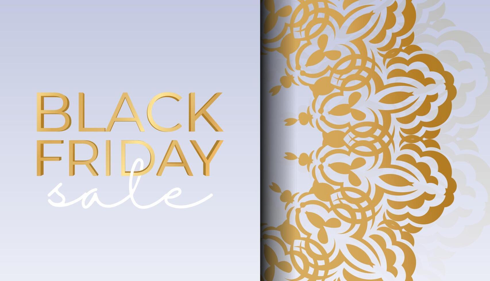 Poster for black friday beige color with geometric pattern vector